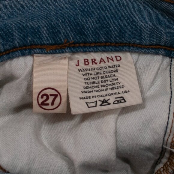 J Brand Super Skinny Jeans Womens 27 Blue Paradise Wash Denim Stretch Ankle O09X - Picture 4 of 5